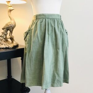 Zara light green pocket skirt